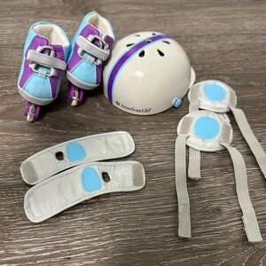 American Girl Doll 18” rollerblading set